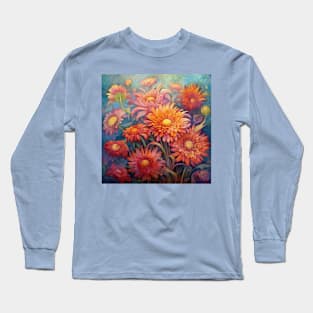 Chrysanthemums in a cheerful bouquet Long Sleeve T-Shirt